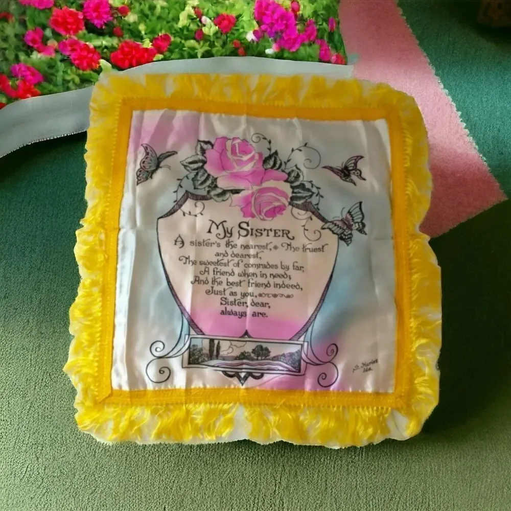 Military Satin Pillowcase Cover Vintage Home Front St Maries‎ Idaho US MY SISTER